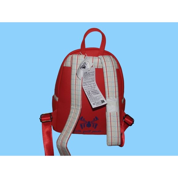 Marvel Loungefly Spider-Man Mini Backpack With Soft Fleece Front Pocket For Kids - Picture 3 of 3